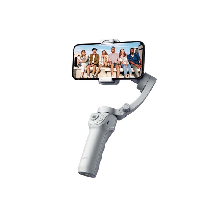 Stabilizator Gimbal, Suport Telefon Tip Selfie, Anti-Shake, XO (SS17), Gri