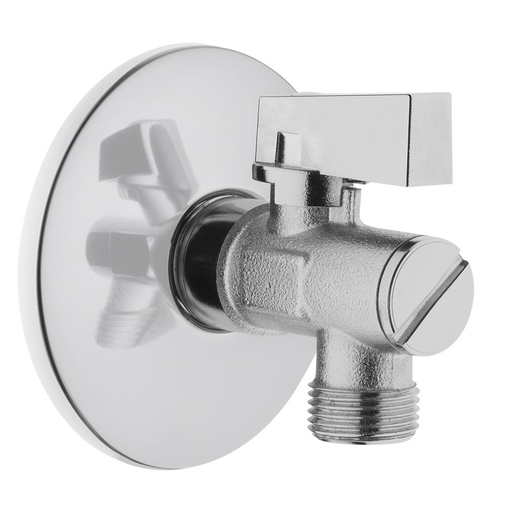 Sarokszelep szűrővel, G1/2 bemeneti menet, G3/4 kimenet, fém kar, 1/2”x3/8”, A45200EXP