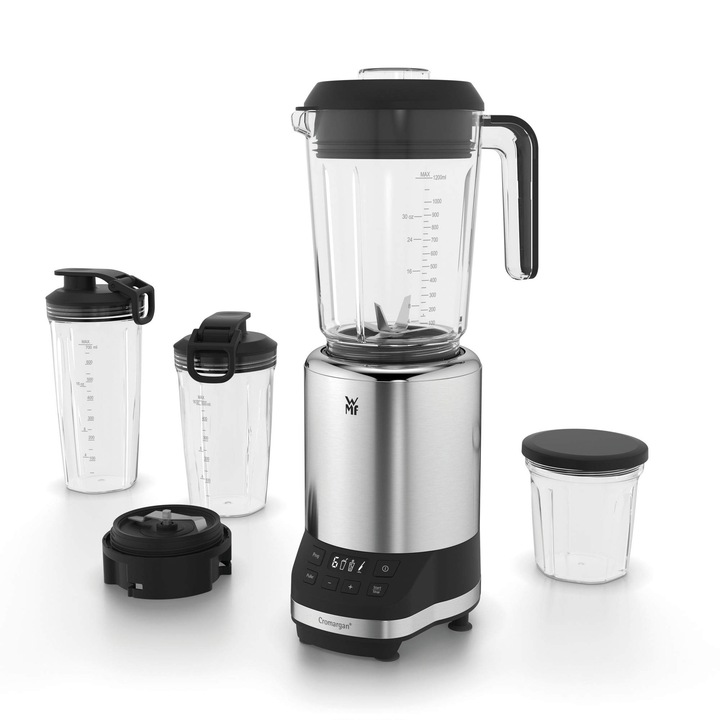 Blender Multifunctional, WMF Kult Pro, 30.000 Rpm, 4 Recipiente, Metal