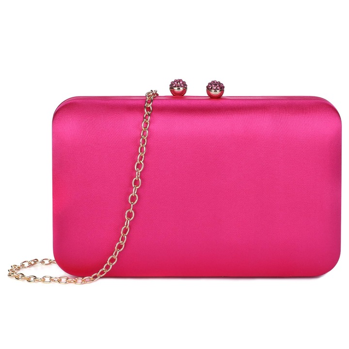 Baigio Elegant Geanta De Seara Din Satin Pentru Femei, Geanta De Mana Vintage, Geanta De Mireasa Retro, Geanta De Umar Neteda Din Matase, Rosu Fluorescent
