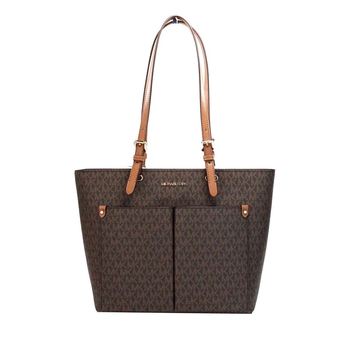 Michael Kors Jet Sest Travel közepes méretű dupla zsebes táska, barna