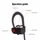 Casti bluetooth wireless cu microfon stereo sport U8 sport/alergat