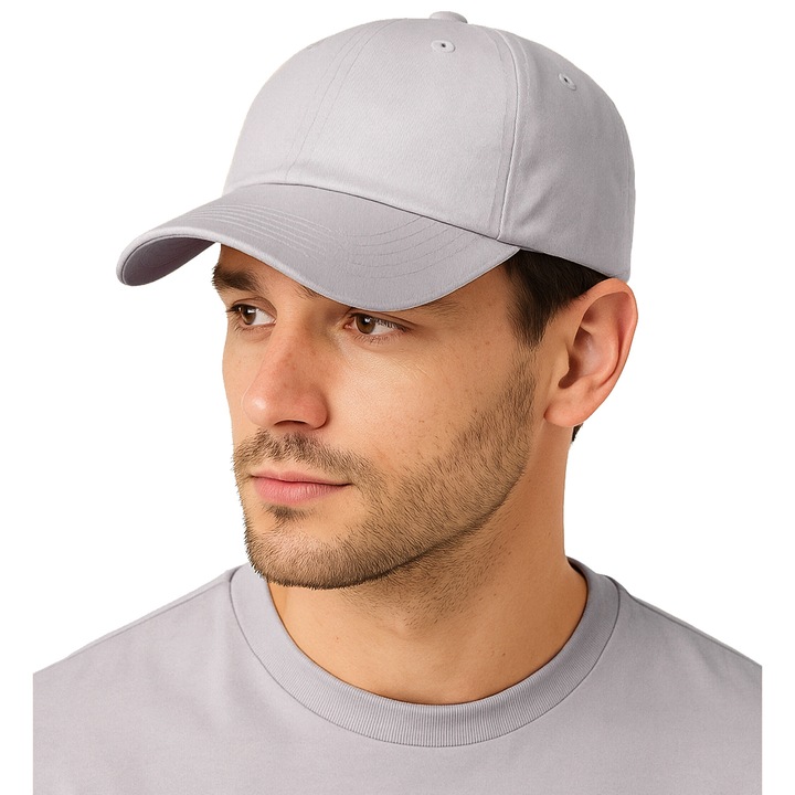 Sapca baseball unisex, MORAMO, 3921-32, Bumbac, Reglabila 54-59 cm, Gri