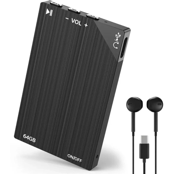 Reportofon iUni V25, 64GB Memorie interna, Autonomie 80 ore, MP3 Player