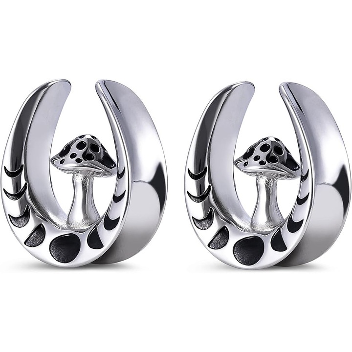 Dopuri Flesh Stretchers Piercing Cercei Expander, Argintiu