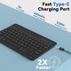 Клавиатура за Apple iPad Air 11 инча и таблети от поколение Air 5/ Air 4, отделяща се, безжична, Bluetooth 3.0, USB-C порт, Bluetooth мишка за Air 11 инча M3/M2 (2025/2024), черна