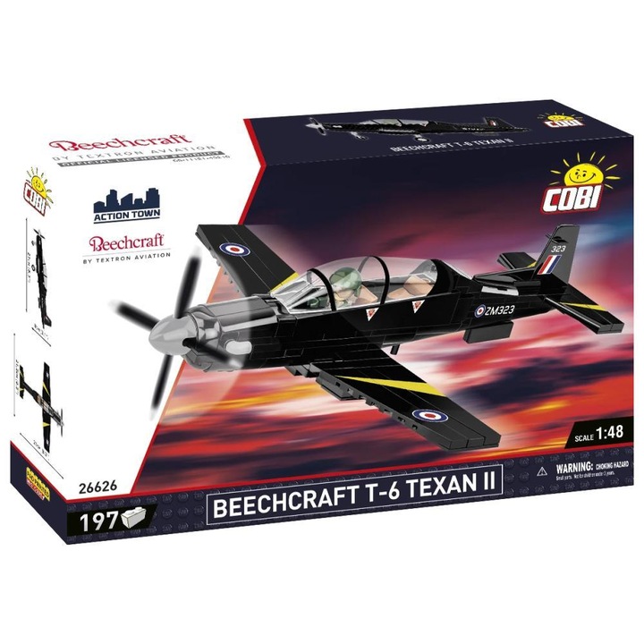 Конструктор Cobi Beechcraft T-6 Texan II Black, 197 части