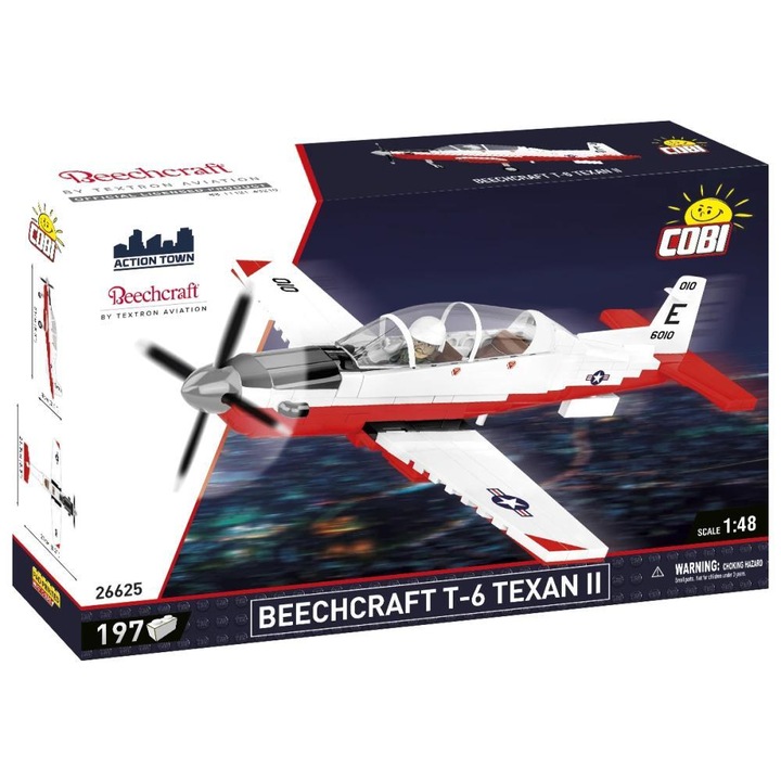 Конструктор Cobi Beechcraft T-6 Texan II Red, 197 части