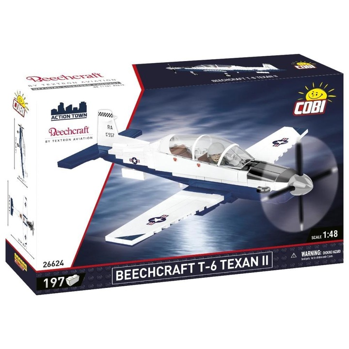 Конструктор Cobi Beechcraft T-6 Texan II Blue, 197 части