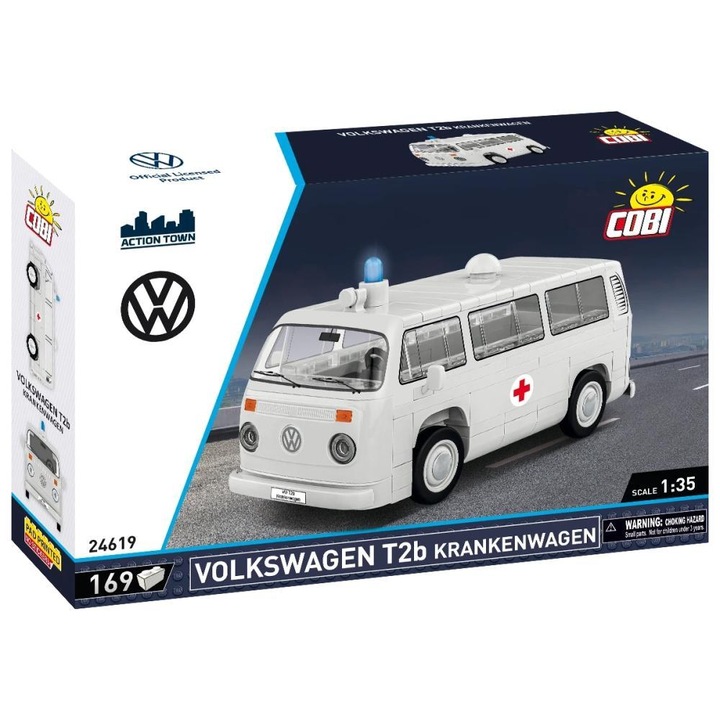 Конструктор Cobi Volkswagen T2b Krankenwagen, 169 части