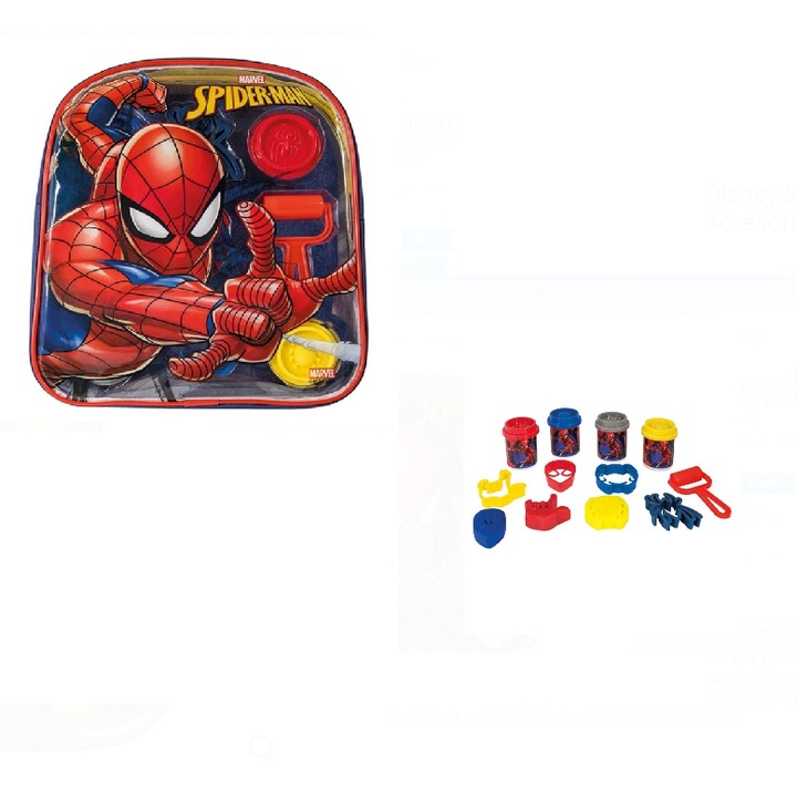 Doh Disney Pókember gyurmazsák 4 tárolóedénnyel és 5 kiegészítővel 200g - AS