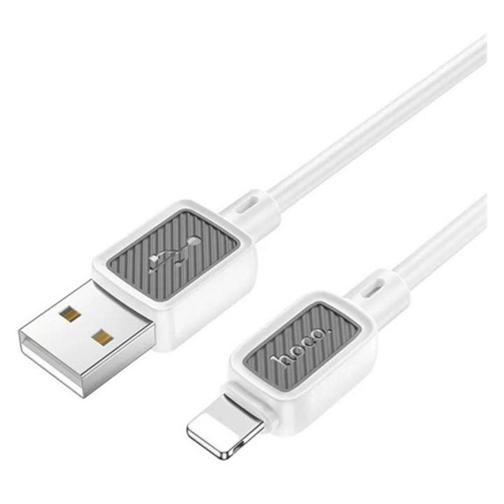 Hoco x108 adatkábel, usb - lightning, 2, 4a, gyorstöltő, 100cm, fehér, kompatibilis: Apple IPAD / IPAD 2 / IPAD, 3rd Generation