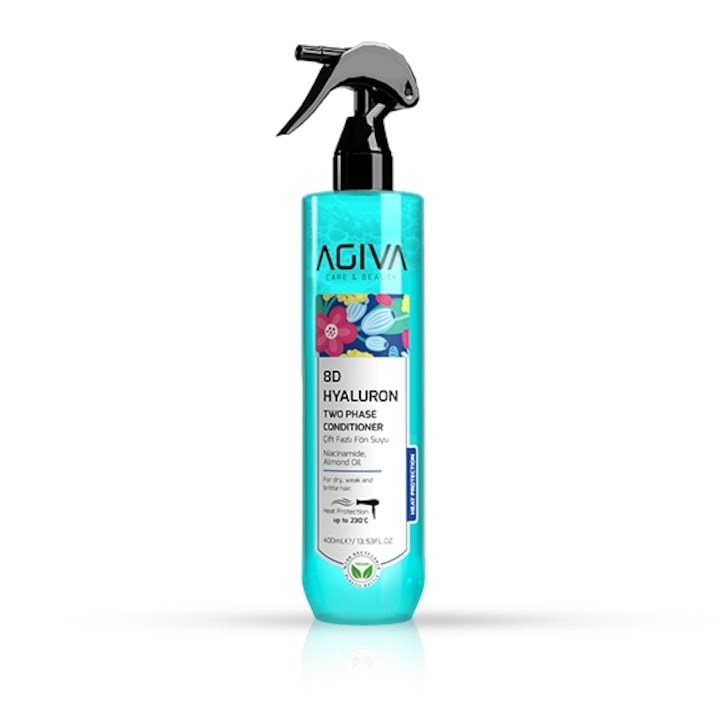 Balsam bifazic pentru par - AGIVA - 8D Hyaluron - 400 ml