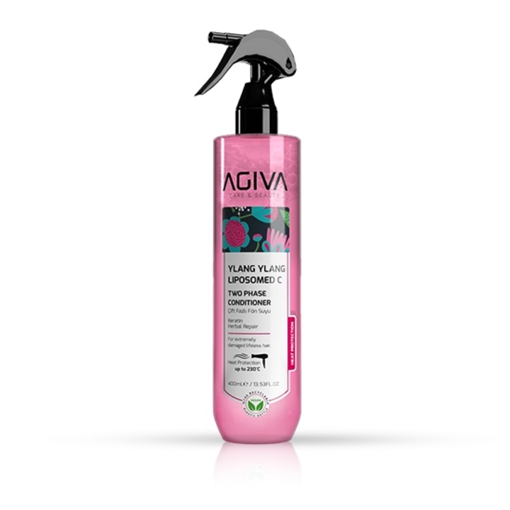 Balsam bifazic pentru par - AGIVA - Ylang Ylang Liposomed C - 400 ml
