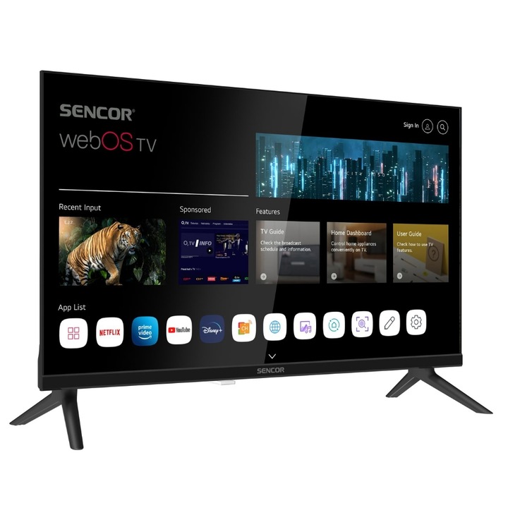 Televizor LED Sencor 61 cm 24" SLE 24S803B, HD Ready, Smart TV, WiFi, CI