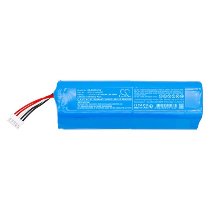 Cameron sino li-ion akkumulátor, 14.4v / 6700mAh, ecovacs s31-li-144-6400 kompatibilis kék, gyártói csomagolás