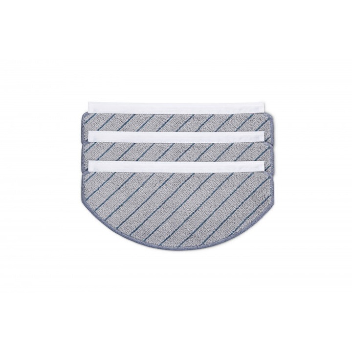 Set 3 rezerve de mop lavabil Ecovacs compatibil cu X1 PLUS/T10/T10 PLUS/N20/N20 PLUS&PRO, Gri