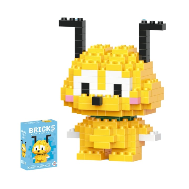 Bluey építőjáték – 146 darabos, kreatív játék gyerekeknek, irodai vagy szobai dekoráció, 6,6 x 4 x 5 CM