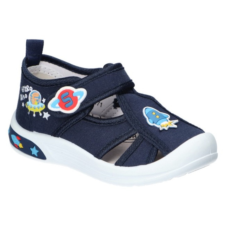 Детски маратонки, American Club, Ten171, стелка от естествена кожа, Тъмносин