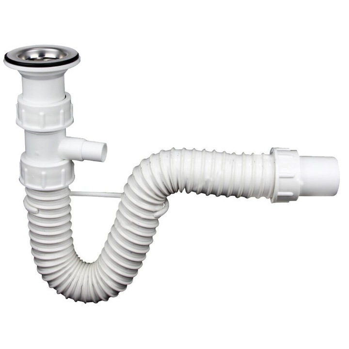 Sifon Flexibil cu Ventil si Rac.MS Texo 30/40 mm 62 mm