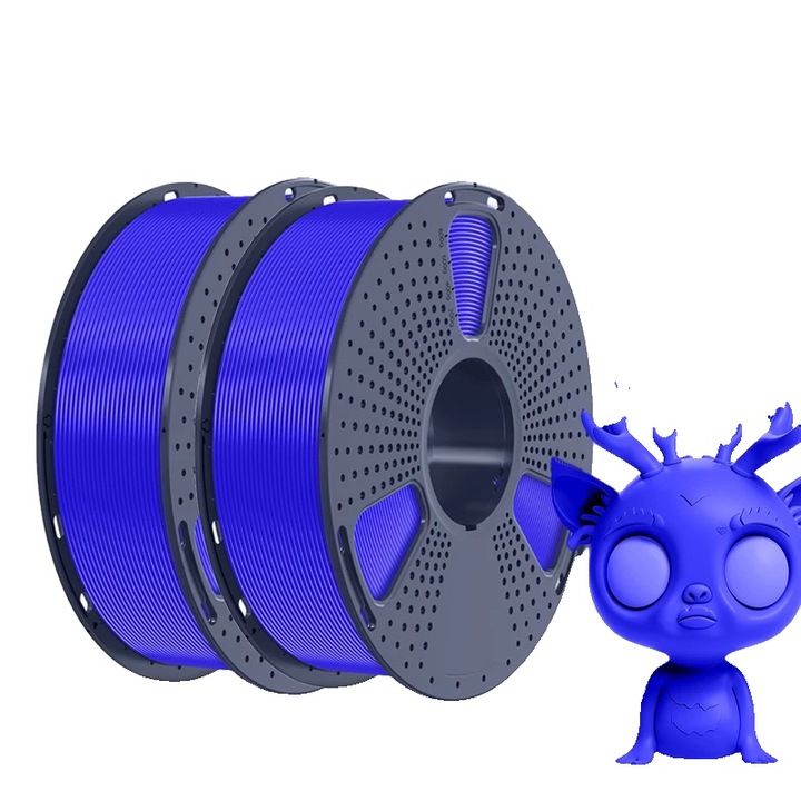 Filament PLA PLUS, 1.75mm, 1kg, rezistenta sporita, albastru
