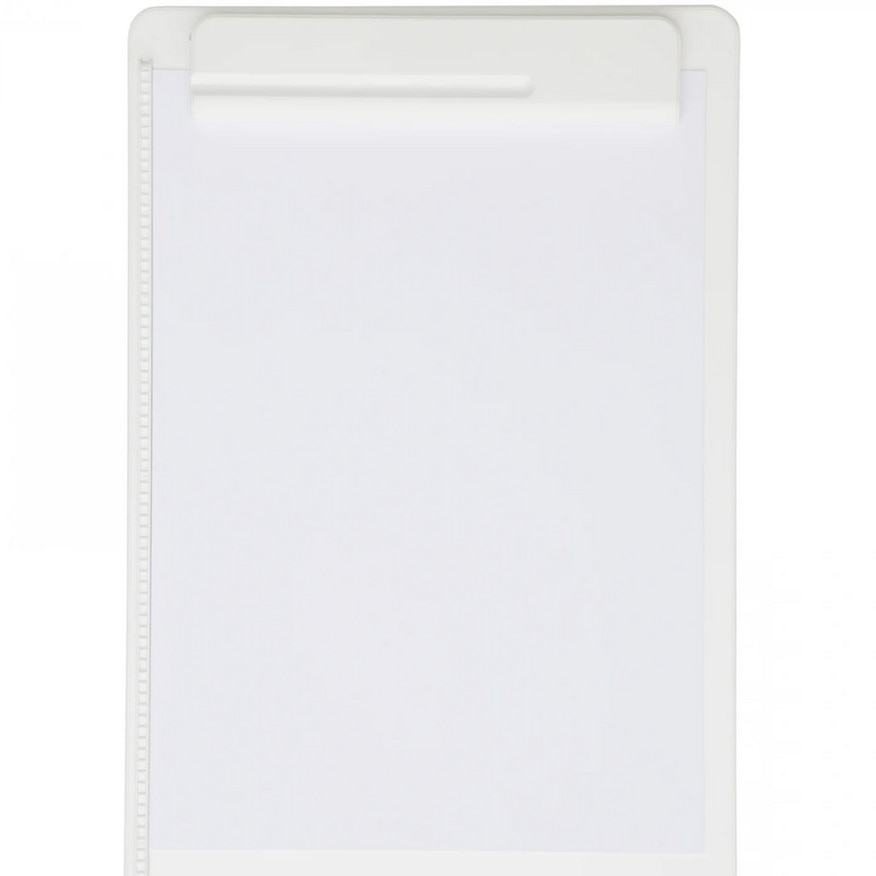 Clipboard simplu A4, din plastic reciclat, ECO MAUL Go - alb