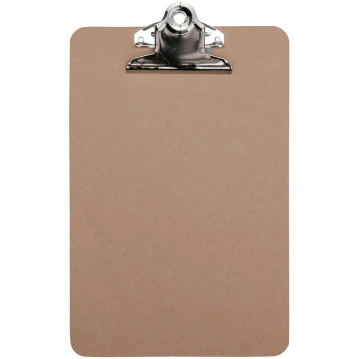 Clipboard simplu A5, din fibra lemnoasa, MAUL Classic - wood