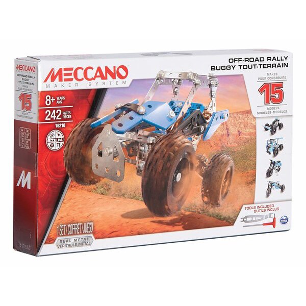 Set constructie metalic 15 in 1 Meccano ATV, 244 piese