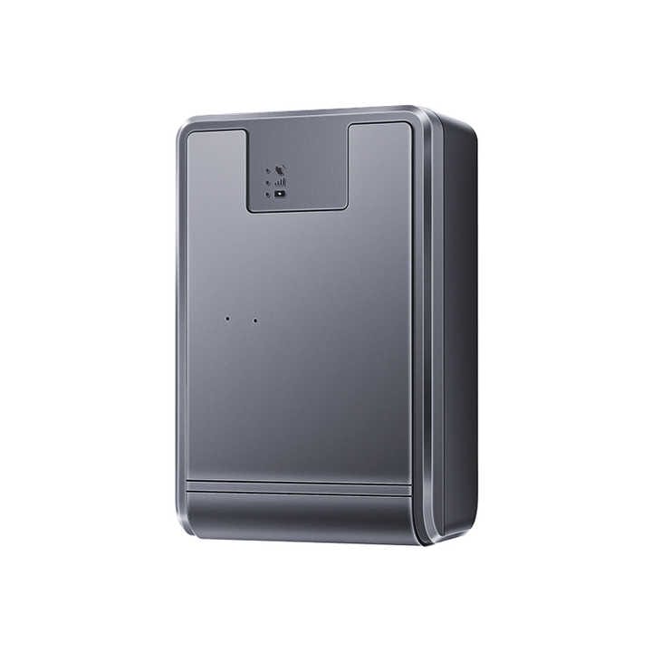 Mini GPS Tracker, 4G Q12, pontos valós idejű helymeghatározás, diszkrét követés alkalmazáson keresztül, geofence kijárati riasztással, sebességriasztás, 3D térkép, erős mágnes, intelligens chip, 20000mAh, fekete – CLC SmartGear
