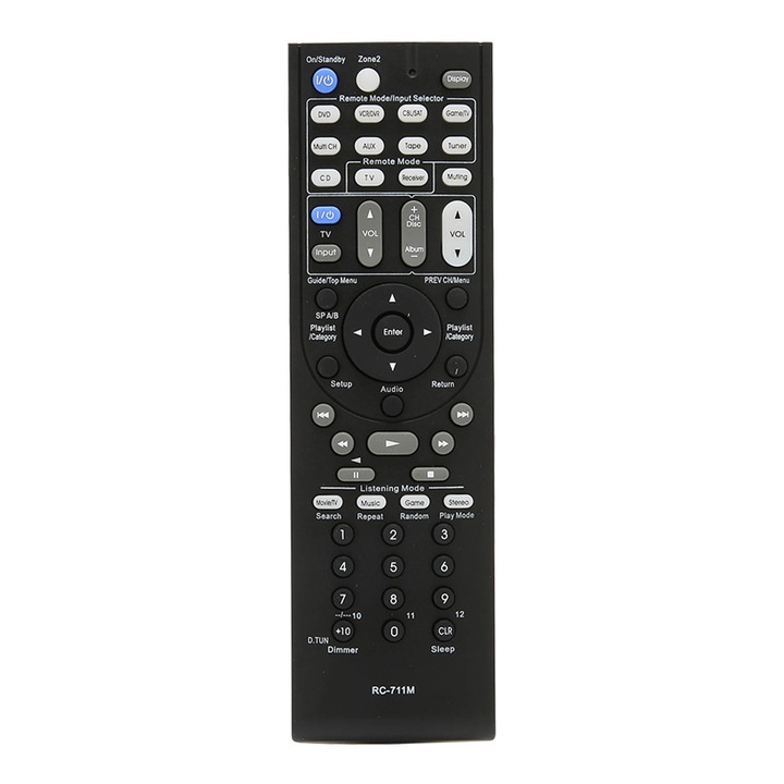 Telecomanda receptor AV compatibila cu Integra RC 711M 6300BC0 005 R C083302 DTR 4.9 DTR 5.9 receptor AV negru