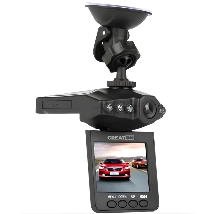 Camera Auto HD, GREATON, Ecran 2.5", Night Vision, Negru