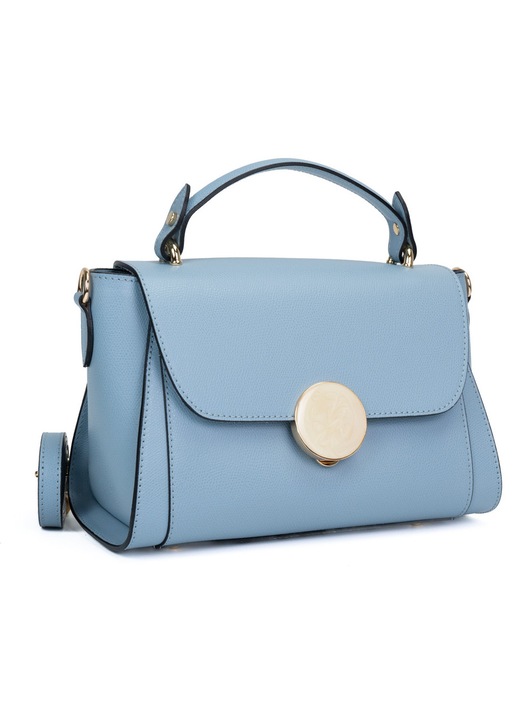 Poseta Piele Jaime - Bleu, Geanta Casual din Piele Naturala, Geanta, Genti