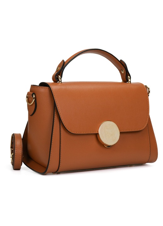 Poseta Piele Jaime - Camel, Geanta Casual din Piele Naturala, Geanta, Genti