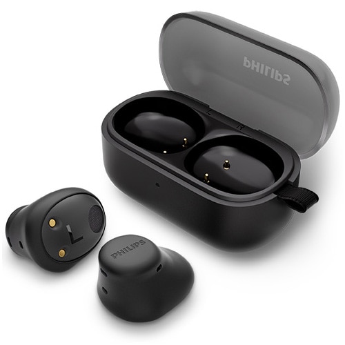 Casti In-Ear PHILIPS TAT2149BK/00, True Wireless, Bluetooth, Microfon, Multipoint, IPX4, Negru
