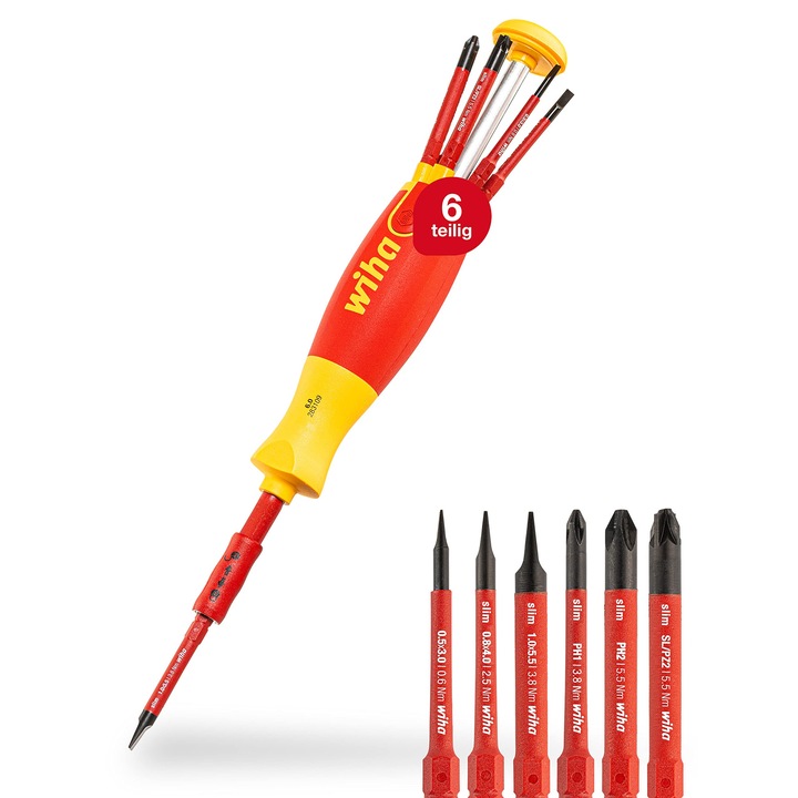 Surubelnita Wiha W38611, set cu antgalii