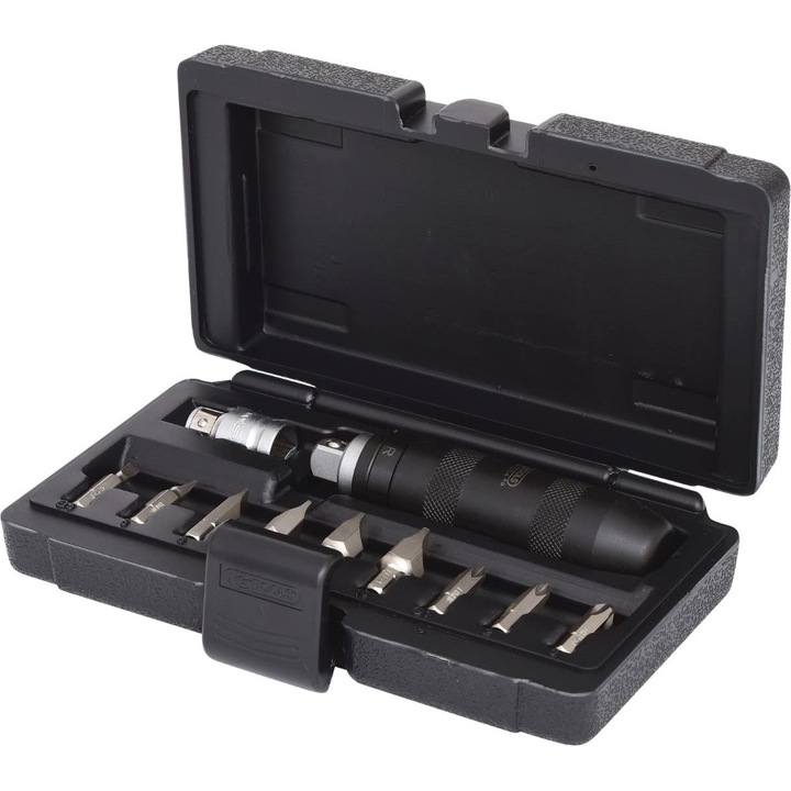 Set de șurubelnițe cu impact 1/2", KS Tools, 11 bucăți, 9, 02x5, 39x2, 01cm