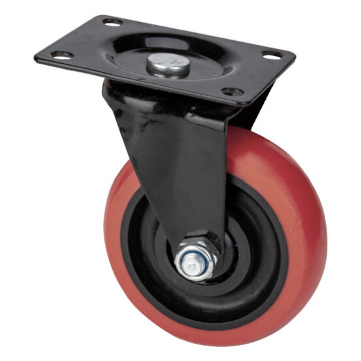 Roata Carucior Platforma PU Pivotanta 78 mm