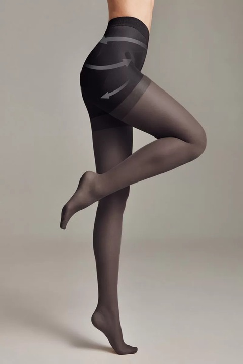 Ciorapi Modelatori cu Efect de Push-Up, X-press 40 Den (Ambalaj nou), Negru