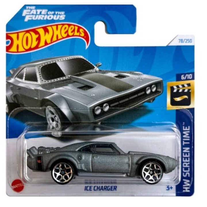 Masinuta Metalica Hot Wheels 2024, Ice Charger (Fate of the Furious), 1:64, Gri