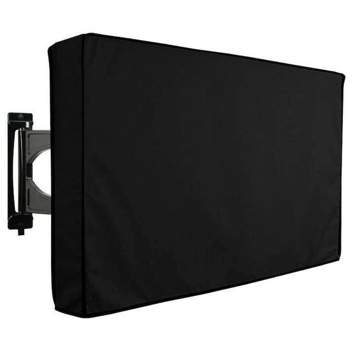 Husa TV pentru exterior, 40-42 inch, impermeabila, din material Oxford 600D, neagra