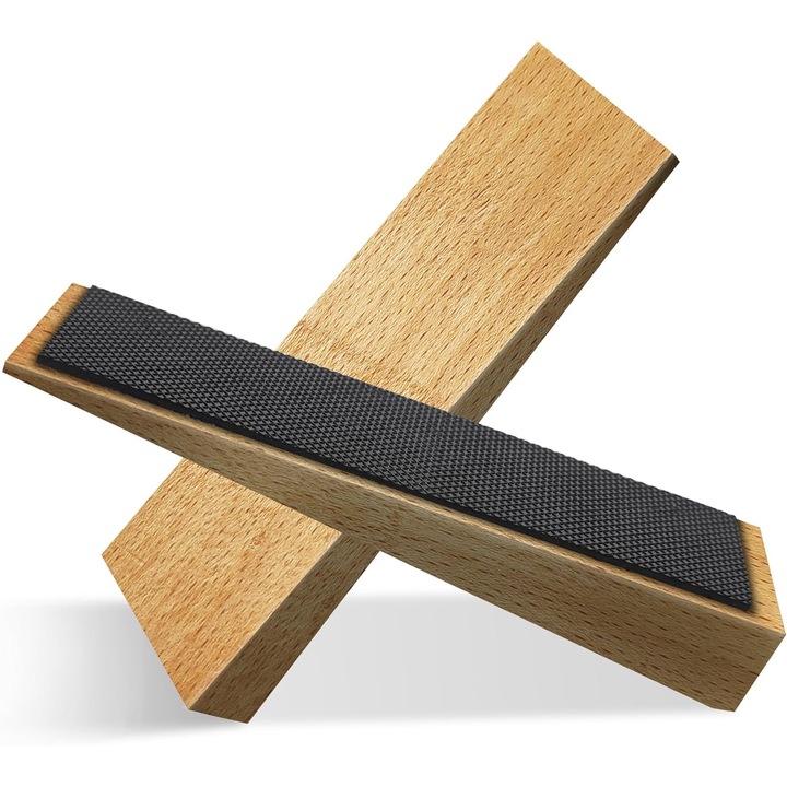 Set 2 suporturi de usa din lemn, non-alunecare, 9x3x2.5cm, pentru toate tipurile de usi