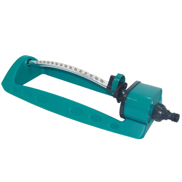 Gyepöntöző, 15 fúvóka, oszcilláló, mérete 40,8x16,2x9cm, nagy terület lefedésére