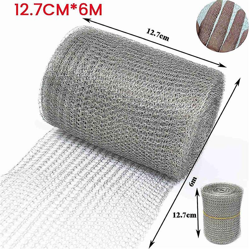 Plasa metalica din inox, 12.7cm x 6m, argintiu, utilizare usoara - eMAG.ro