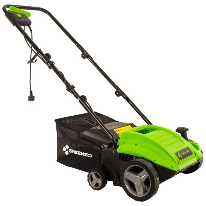 Електрически скарификатор GREENSO, модел WE32-1500, 1500W, 32см, обем на коша 30л
