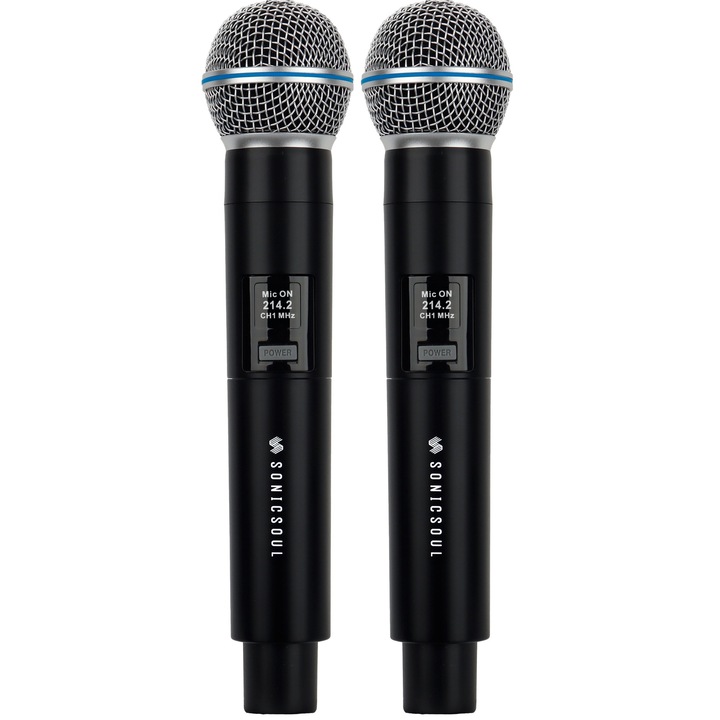 SONICSOUL DM-582 mikrofon szett, vezeték nélküli, többszínű