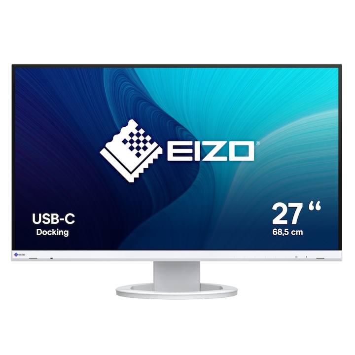 EIZO 27" EV2720S-WT IPS LED monitor, WQHD 2560 x 1440, HDMI, DisplayPort, hangszórók, fehér Pivot