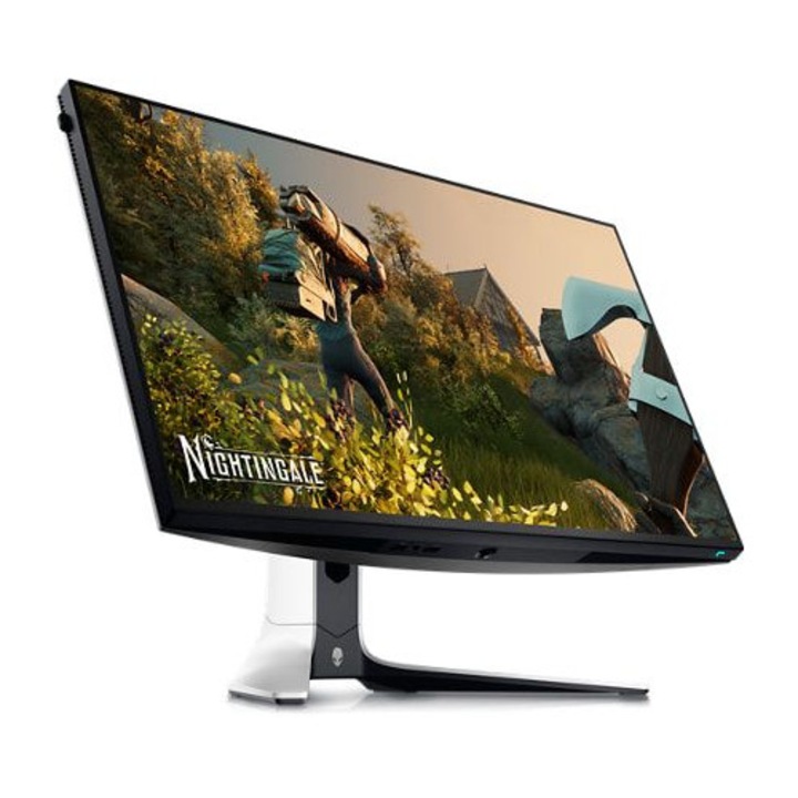 Monitor de 27 inch, LED Dell AlienWare AW2723DF-05, 2560 x 1440 pixeli, 280 Hz, 1 ms, Negru / Alb