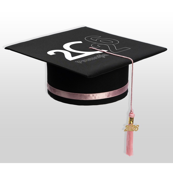 Toca de Absolvire Personalizata 2026 pentru Elevi / Studenti, Roze, Ceremonie / Serbare, Sfarsit de An, Liceu, Facultate, 14 Culori, Marime Universala