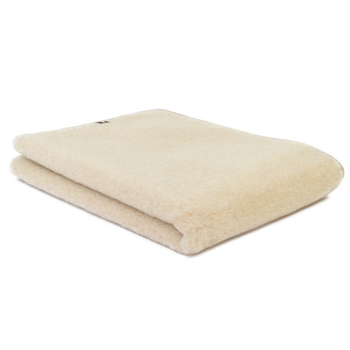 Cearsaf european din lana merinos 160x200 bej