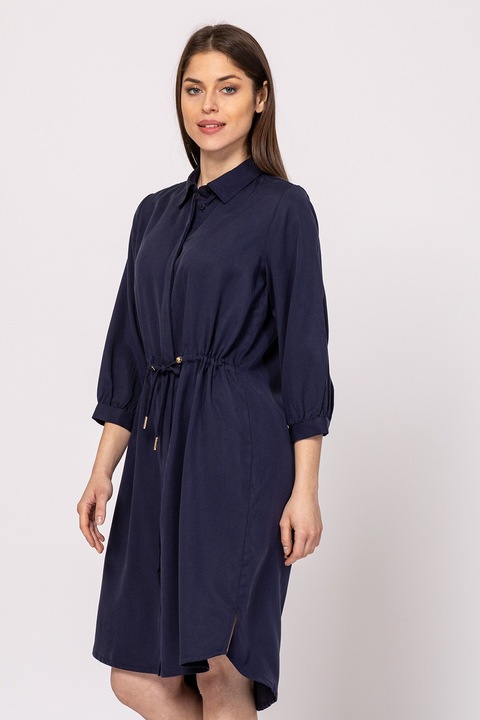 Heavy Tools, Rochie-camasa cu slituri laterale Villach, Bleumarin